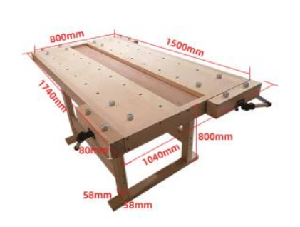 Wooden workbench